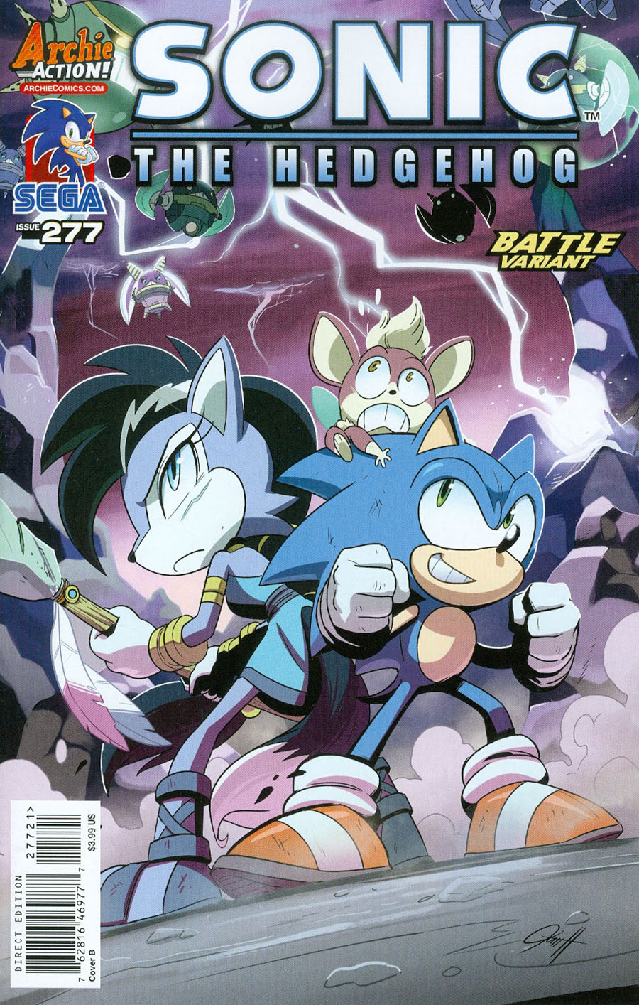 Sonic The Hedgehog Vol 2 #277 Cover B Variant Tyson Hesse Battle Cover