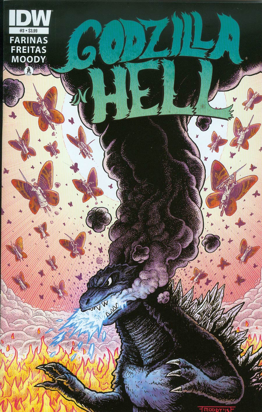 Godzilla In Hell #3 Cover A 1st Ptg Regular Buster Moody Cover