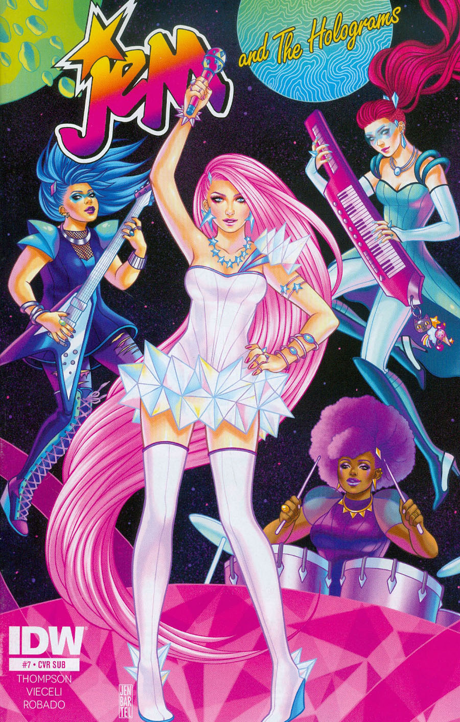 Jem And The Holograms #7 Cover B Variant Jen Bartel Subscription Cover