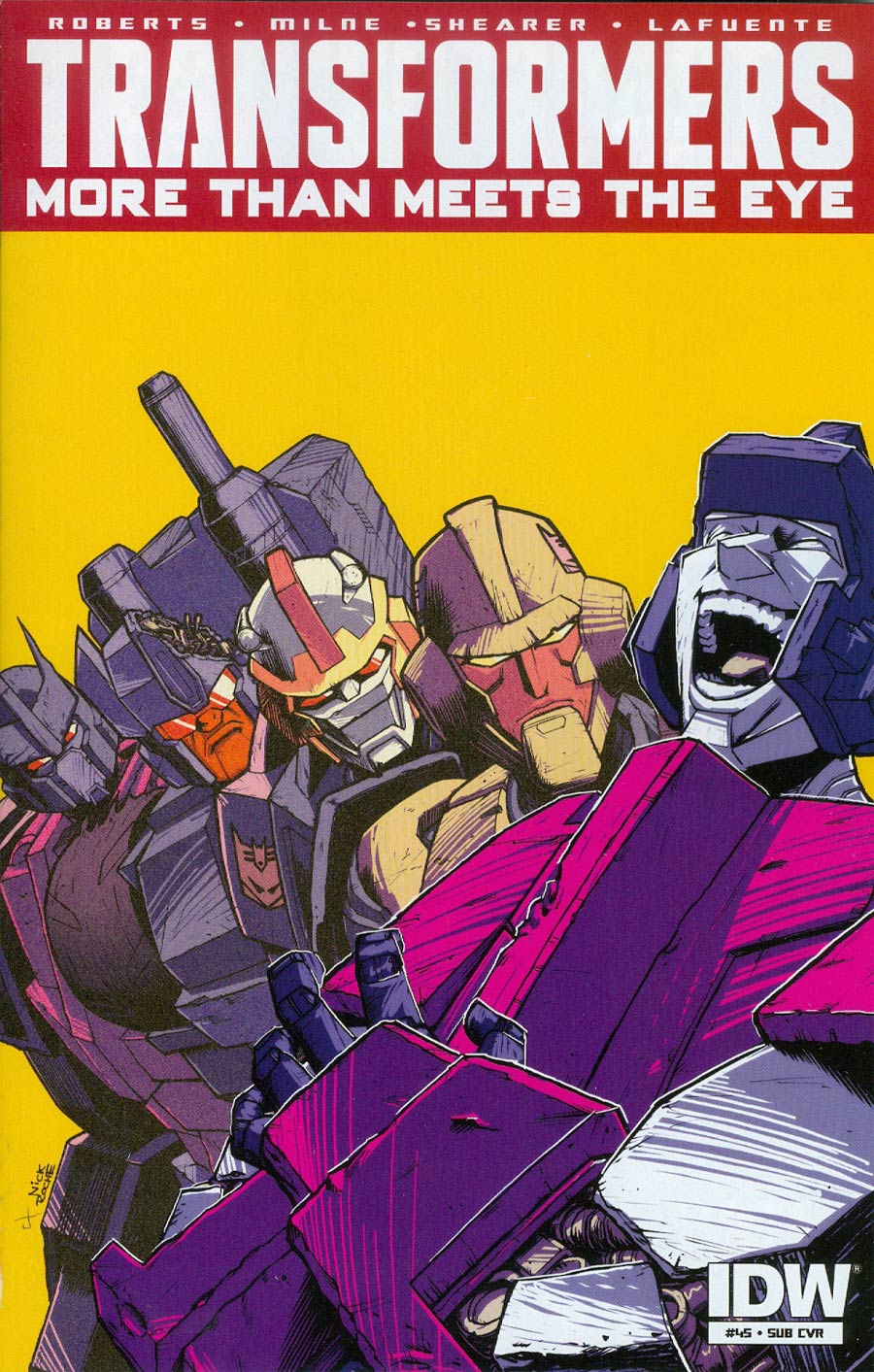 Transformers More Than Meets The Eye #45 Cover B Variant Nick Roche Subscription Cover