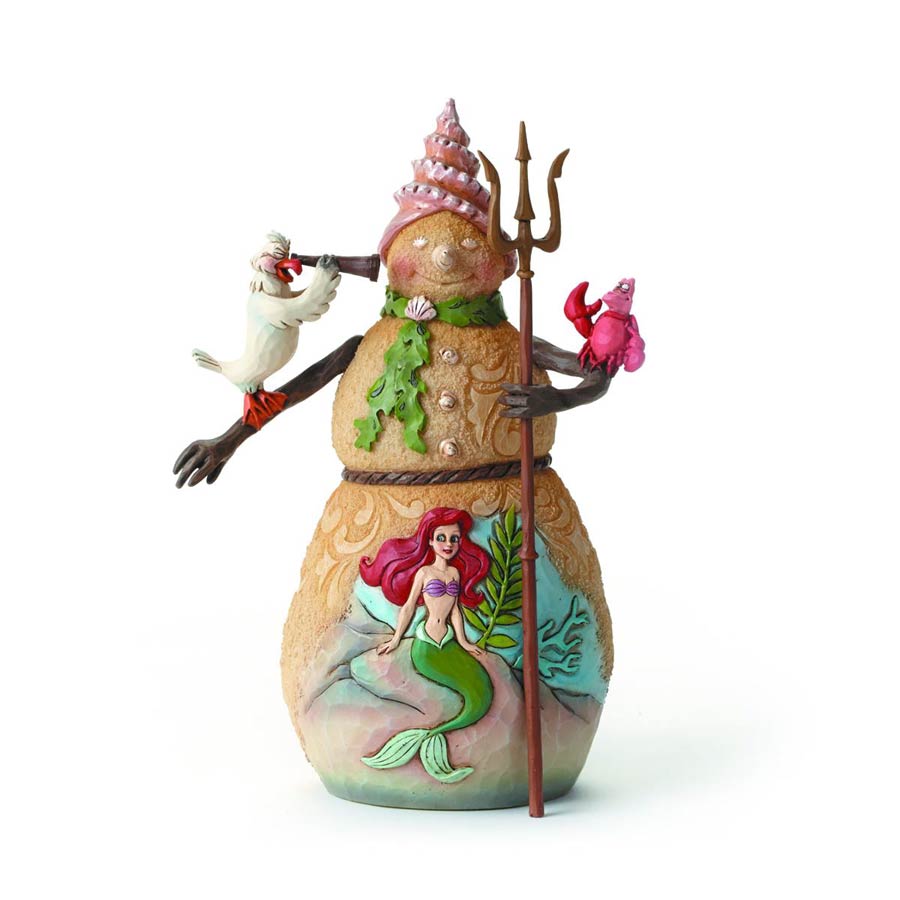 Disney Traditions Little Mermaid Snowman Figurine