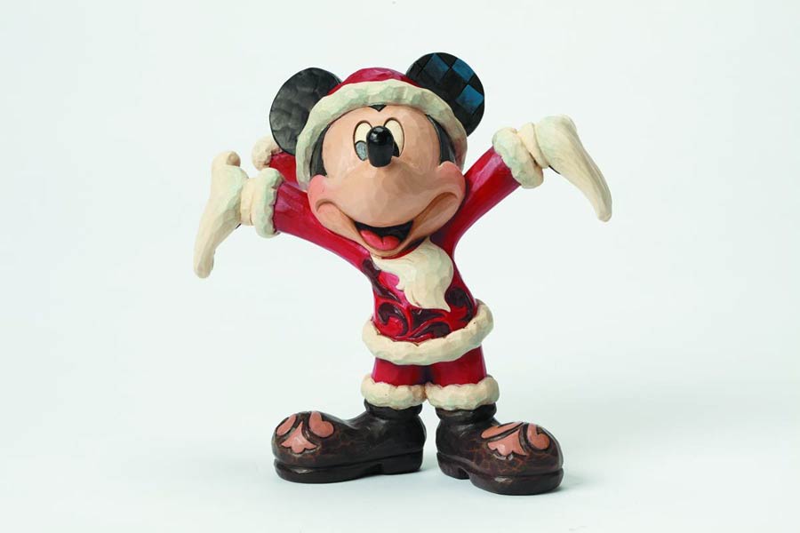 Disney Traditions Santa Mickey Figurine