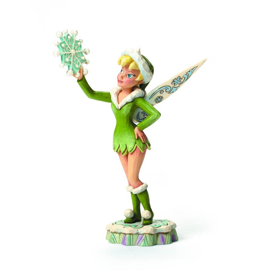 Disney Traditions Tinker Bell In Winter Figurine