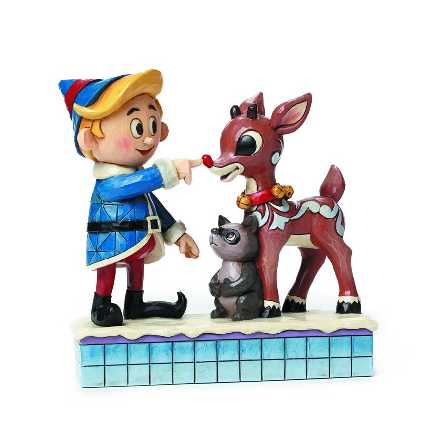 Rudolph The Red-Nosed Reindeer Traditions Hermey & Rudolph Figurine