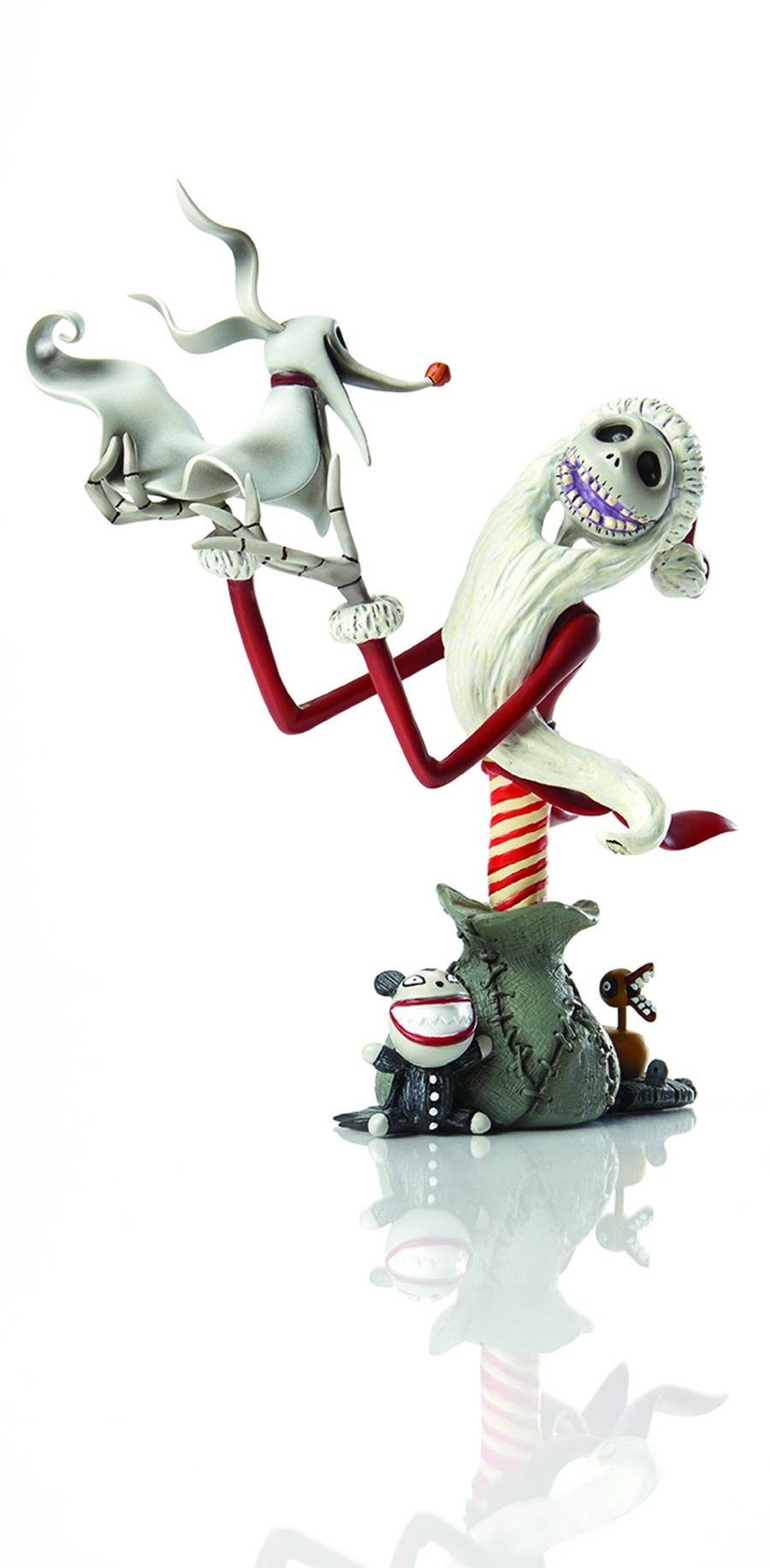 Grand Jester Nightmare Before Christmas Santa Jack & Zero Mini Bust
