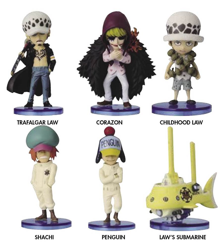One Piece World Collectible Figure History Of Law Figure Assortment Case