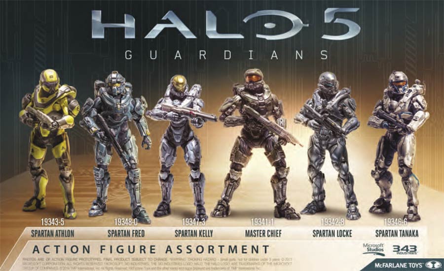 Halo 5 Guardians Series 1 Master Chief Action Figure Case