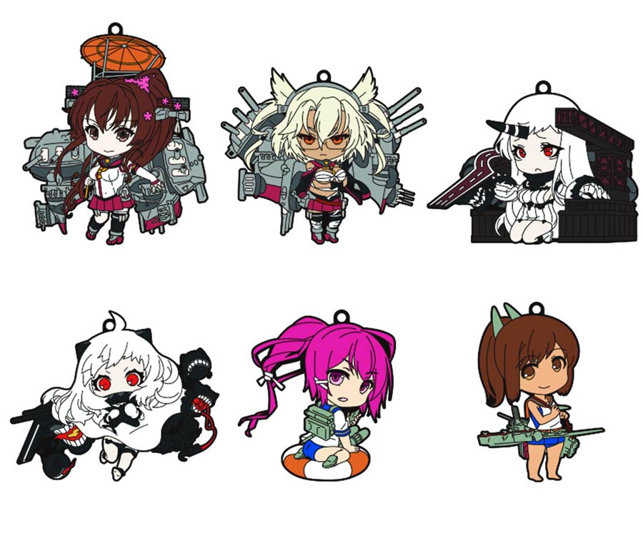 Kancolle Nendoroid Plus 5th Fleet Trading Straps 6-Piece Assortment Case