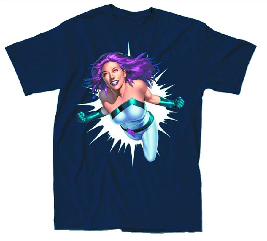 Jessica Jones Flight Previews Exclusive Navy T-Shirt Large