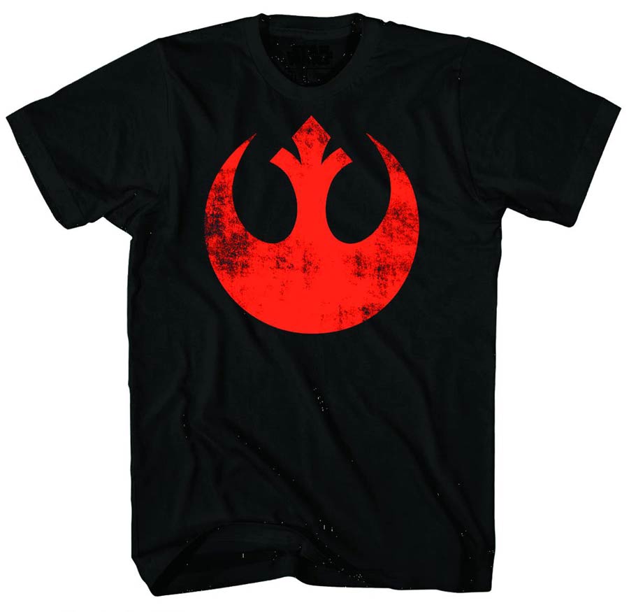 Star Wars Old Rebel Black T-Shirt Large