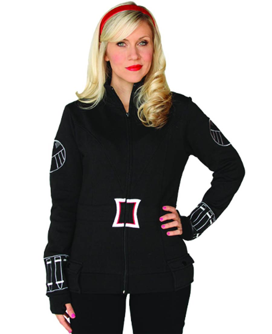 Avengers Black Widow Womens Zip-Up Jacket Large