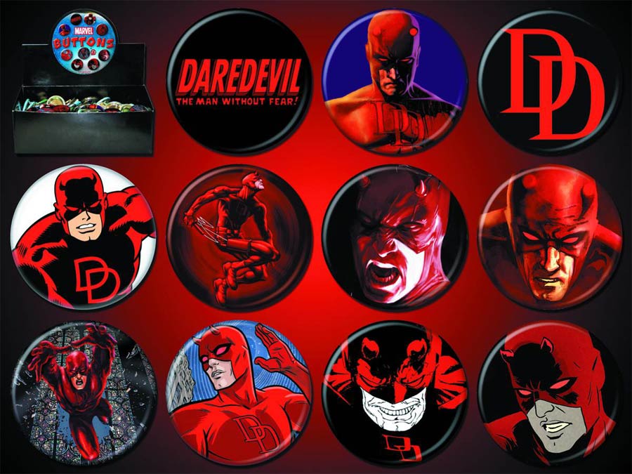 Daredevil Button 144-Piece Assortment Case