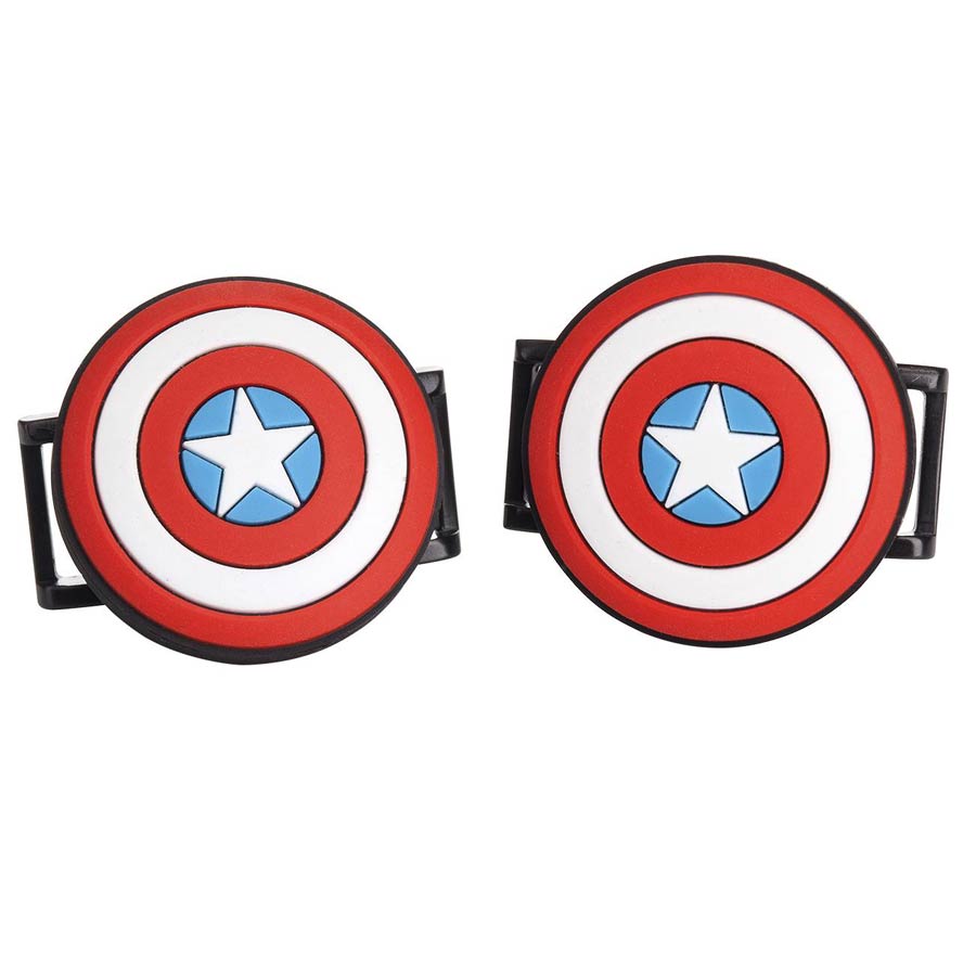 Marvel Comics Lace Locks Metal Style - Captain America Shield