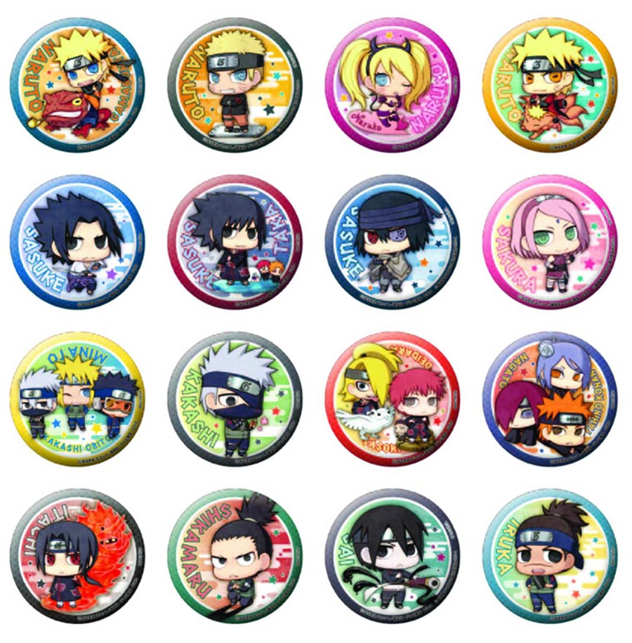 Naruto New Time Fortune Badge 16-Piece Display