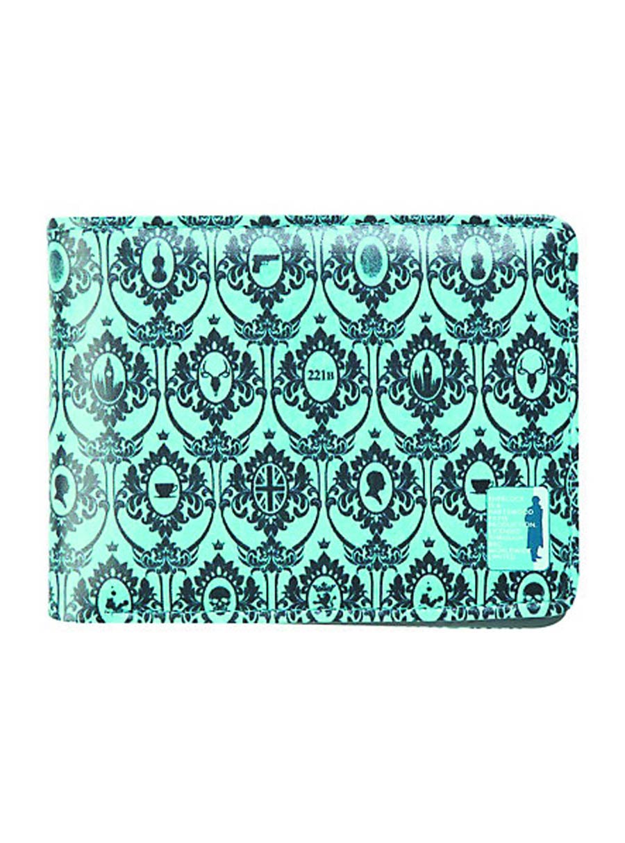 Sherlock Wallet - 221B Wallpaper (Teal)