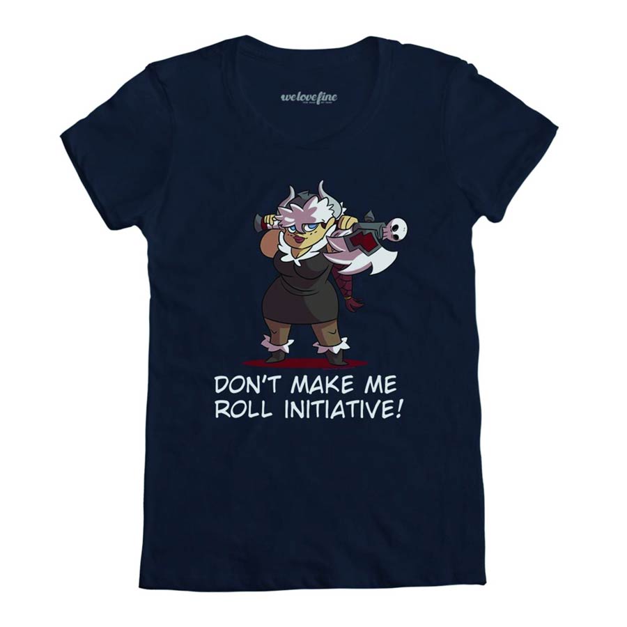 Initiative Roll Womens Navy T-Shirt Large