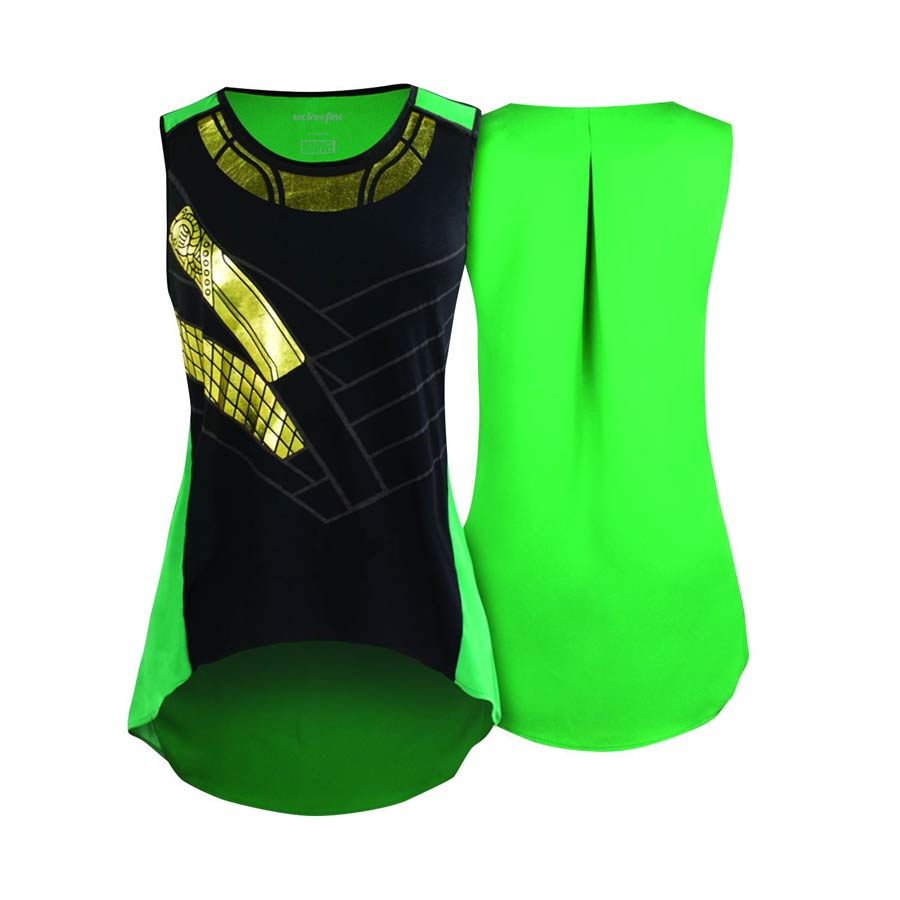 Marvel I Am Loki Georgette Back Tank T-Shirt Large