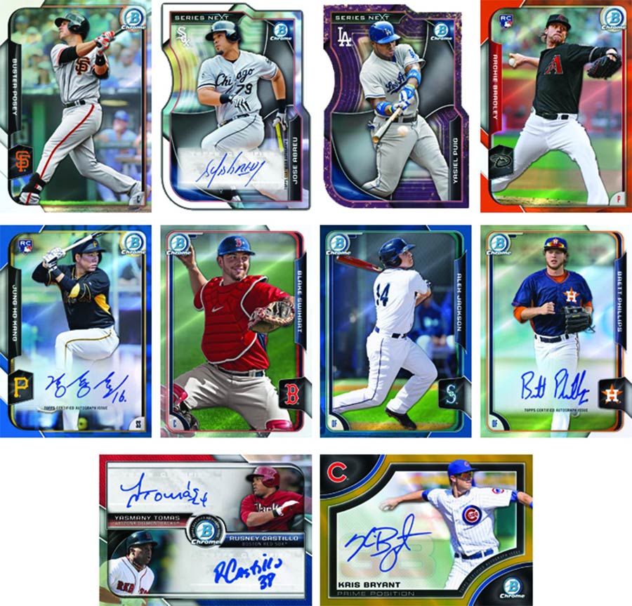 Bowman 2015 Chrome Baseball Trading Cards Jumbo Box