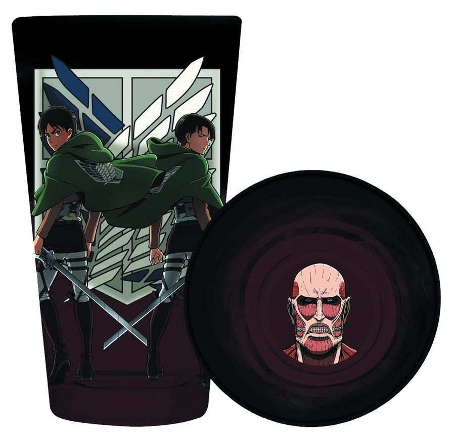 Attack On Titan Bottom Print Pint Glass - Scouts