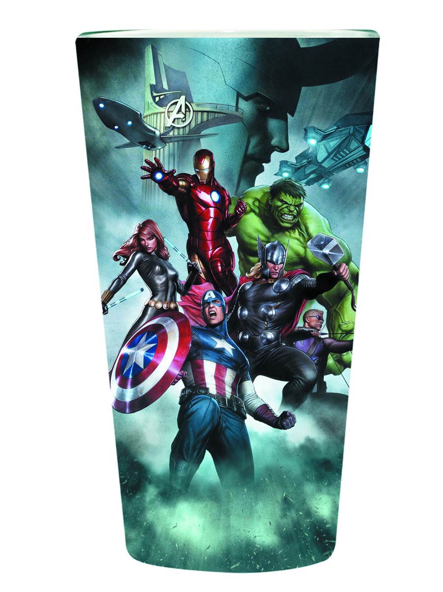 Marvel Heroes Pint Glass - Avengers Group
