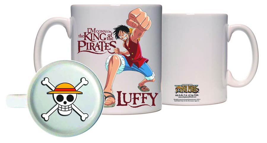One Piece Luffy Molded Bottom Mug