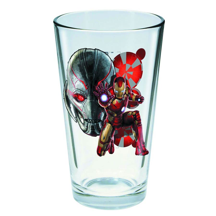 Toon Tumblers Avengers Age Of Ultron Pint Glass - Iron Man