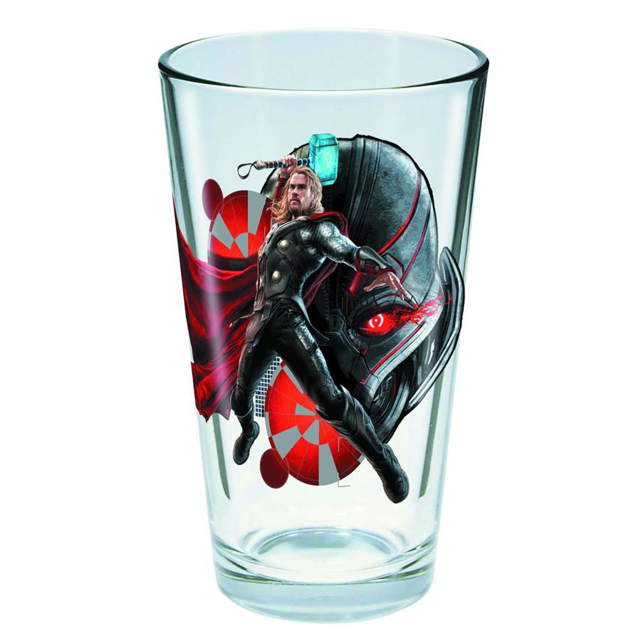 Toon Tumblers Avengers Age Of Ultron Pint Glass - Thor