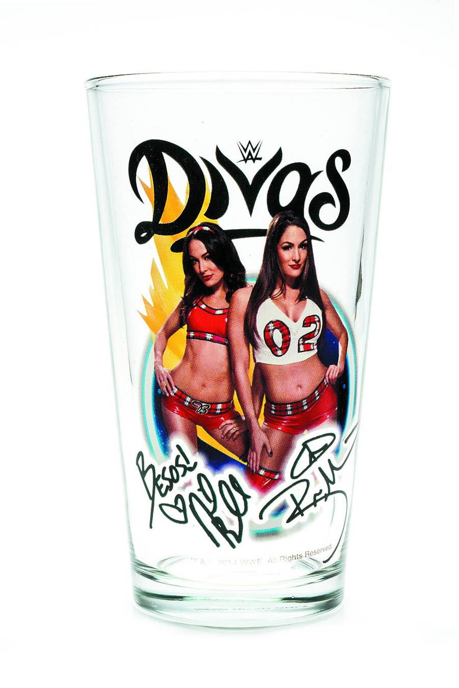 Toon Tumblers WWE Pint Glass - Divas 2