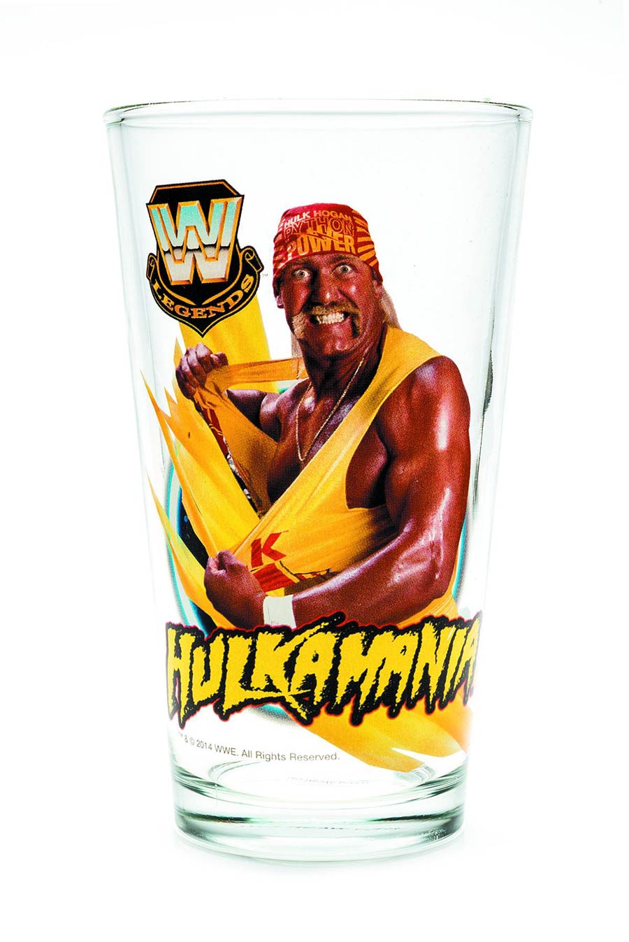 Toon Tumblers WWE Pint Glass - Hulk Hogan