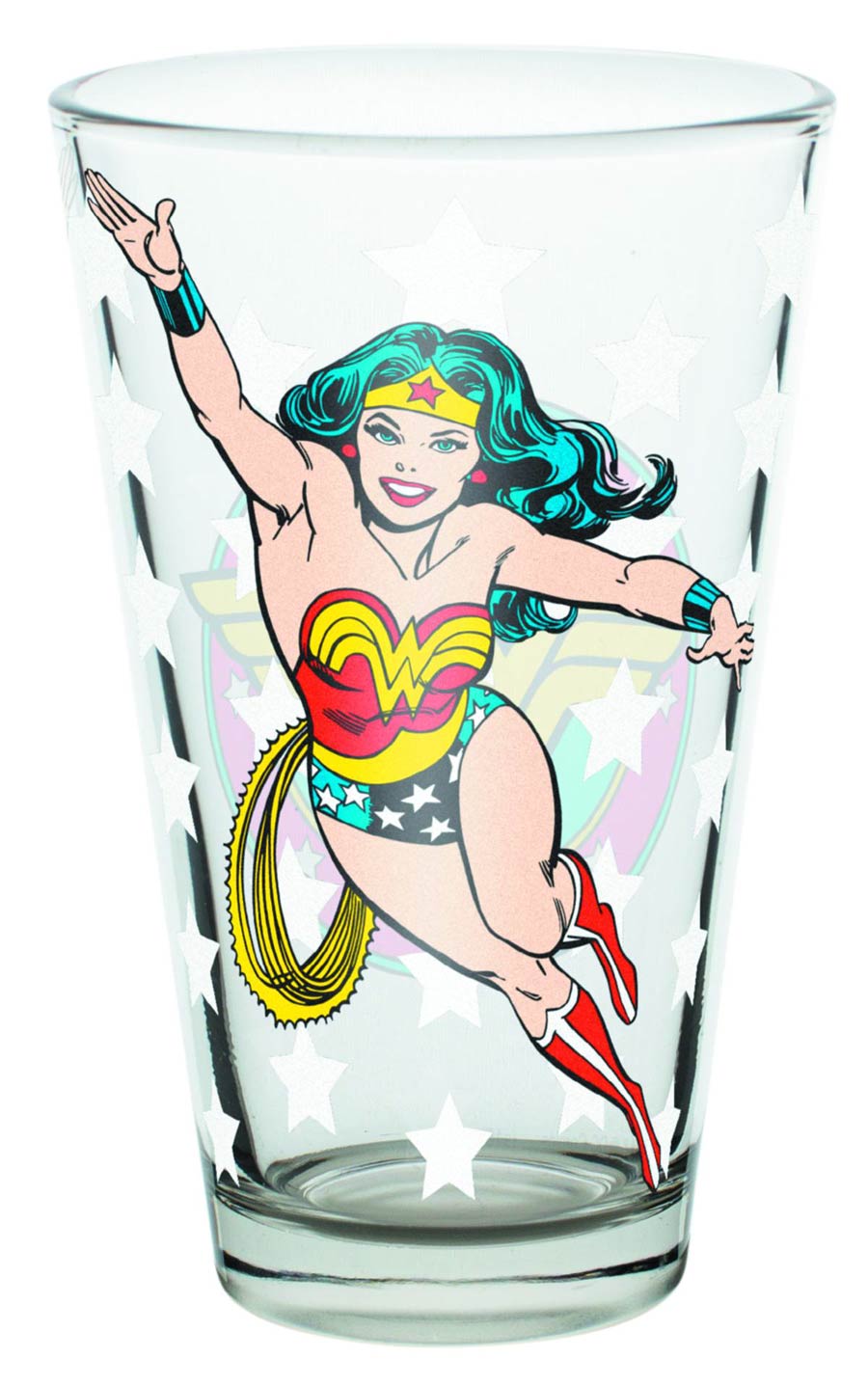 Wonder Woman 10-Ounce Juice Glass - Flying