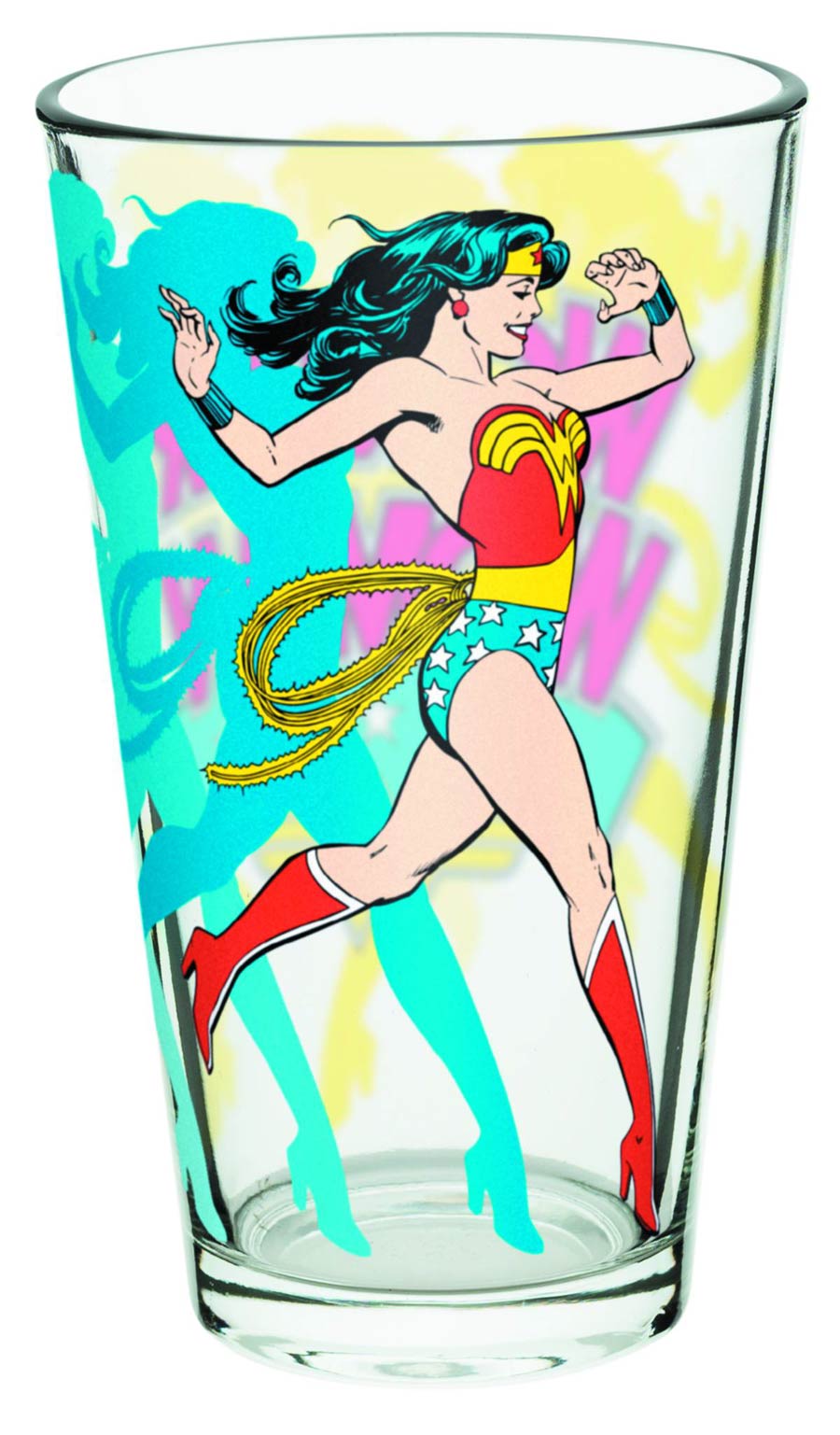 Wonder Woman 16-Ounce Glass - Shadow