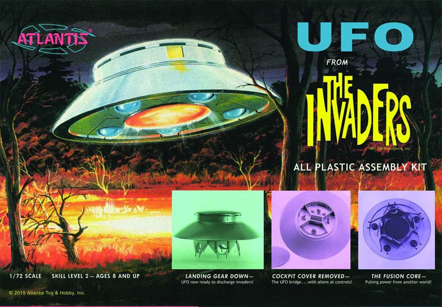 Invaders Flying Saucer 1/72 Scale Model Kit