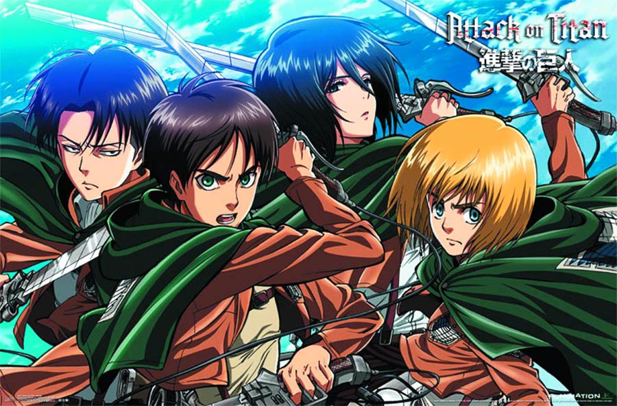 Attack On Titan Swords Poster