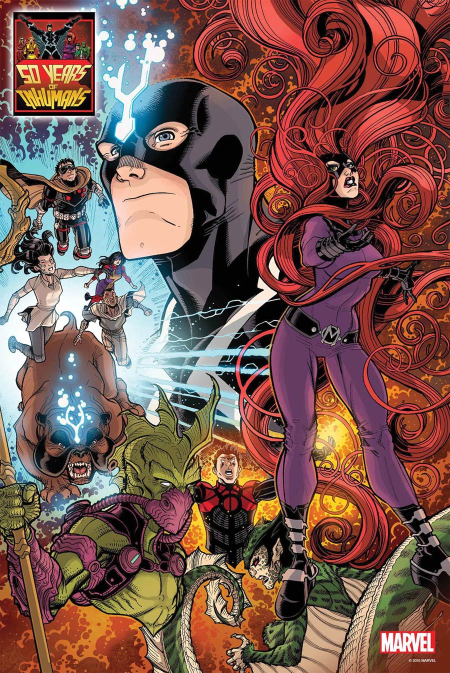 Civil War Inhumans 50th Anniversary By Nick Bradshaw Poster