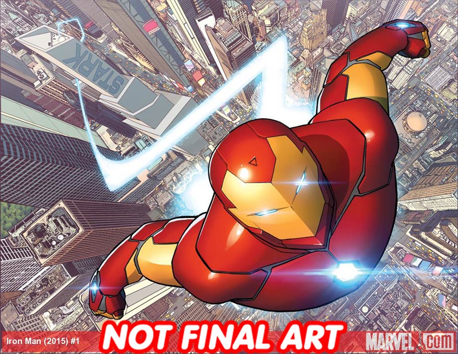 Invincible Iron Man Vol 2 #1 By David Marquez Poster