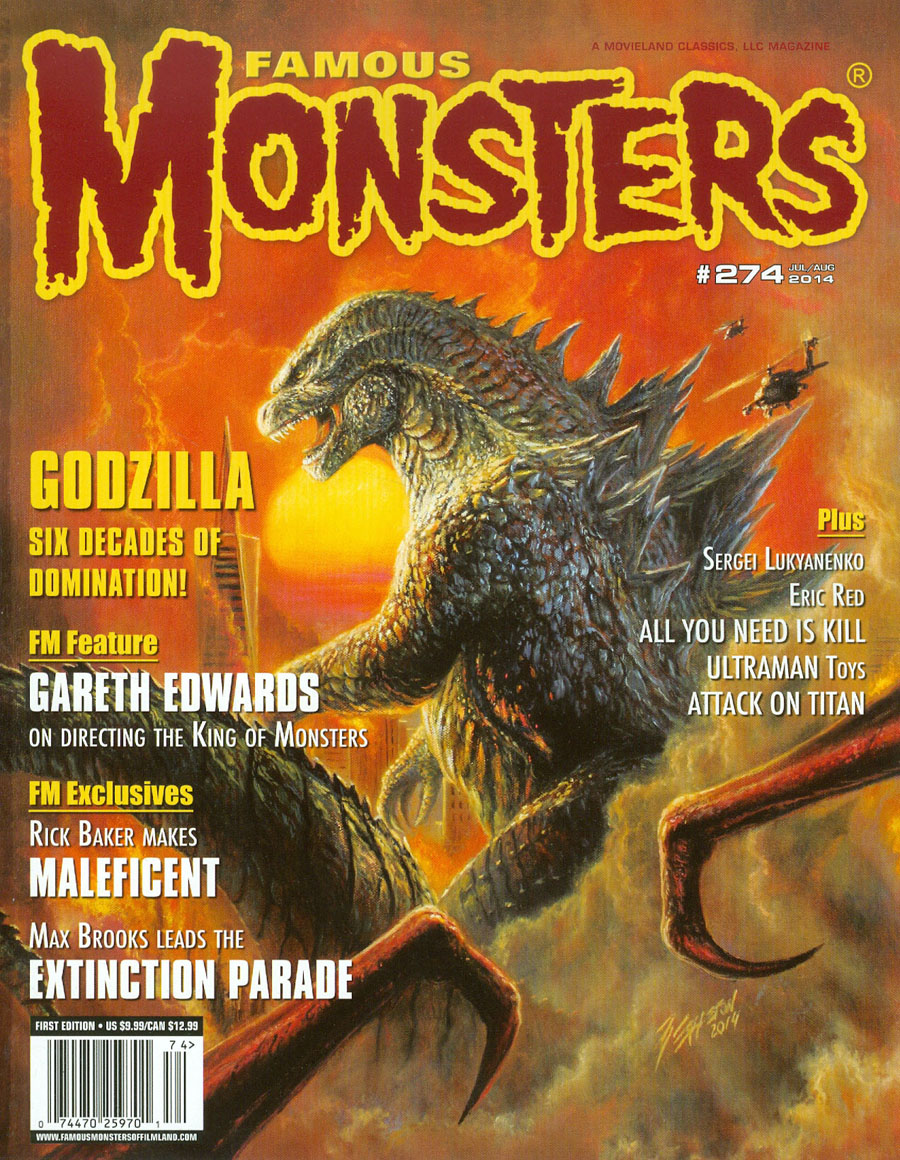 Famous Monsters Of Filmland #274 Variant Godzilla 2014 Cover