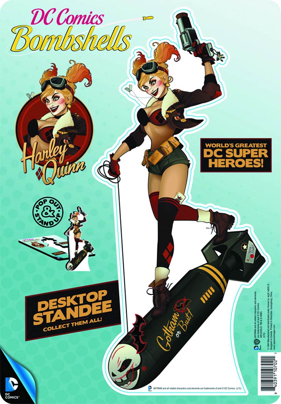 DC Comics Pop Out Desktop Standee - Harley Quinn Bombshell