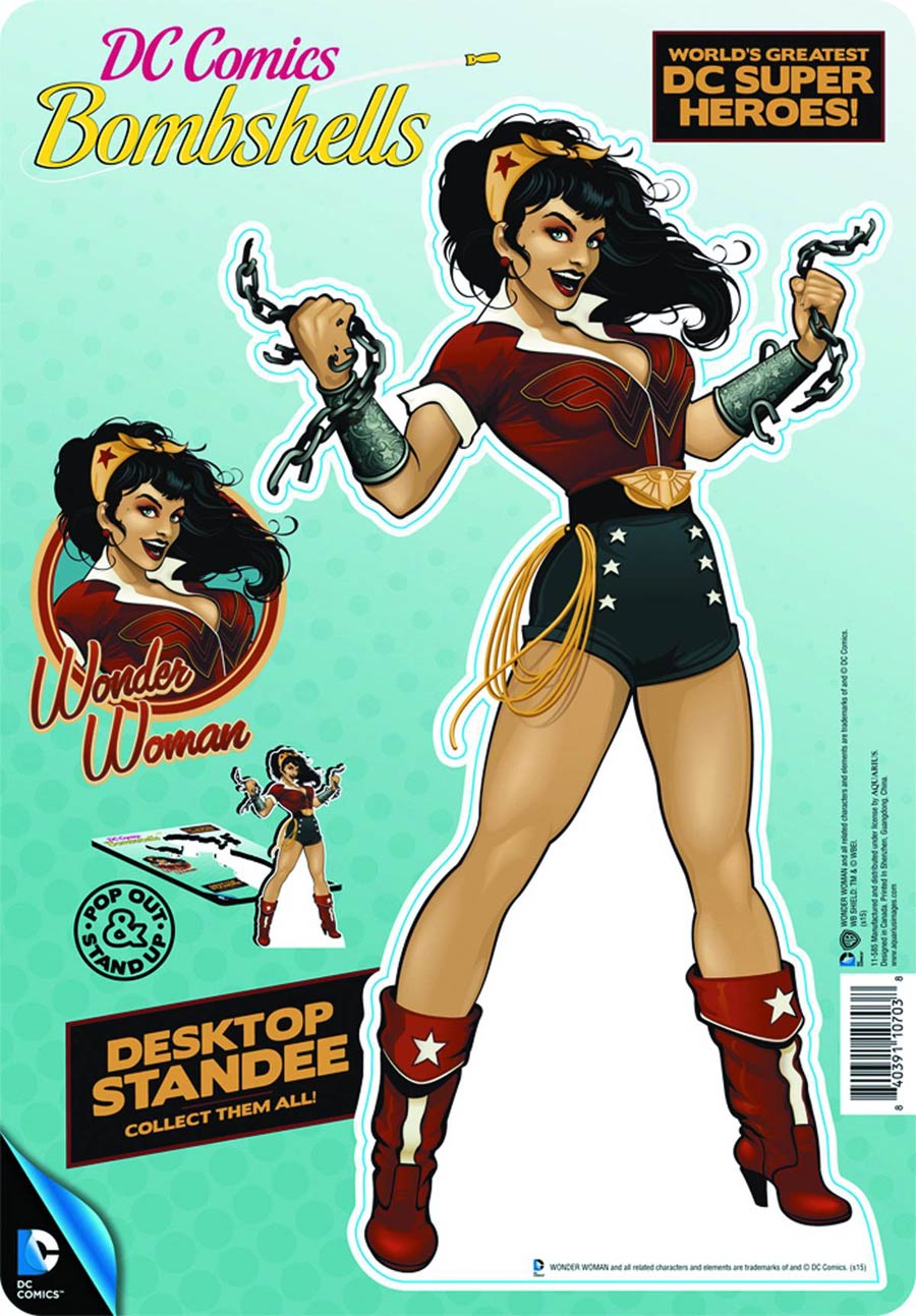 DC Comics Pop Out Desktop Standee - Wonder Woman Bombshell