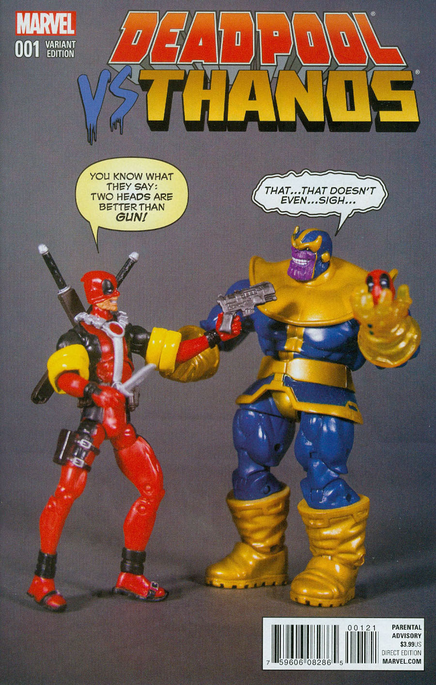 Deadpool vs Thanos #1 Cover C Variant Axel Alonso Action Figure Cover