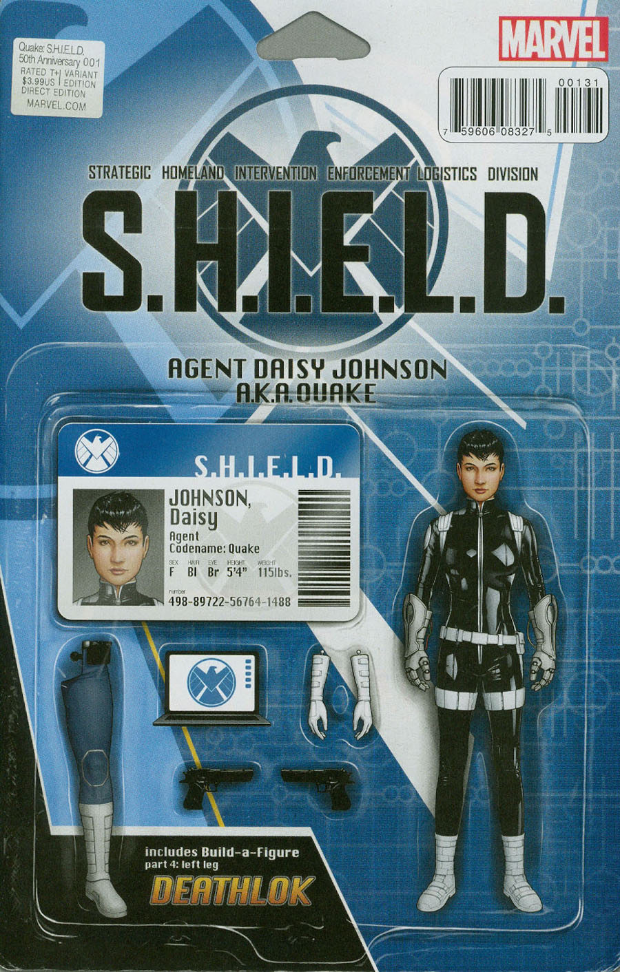 Quake S.H.I.E.L.D. 50th Anniversary #1 Cover C Variant John Tyler Christopher Action Figure Cover