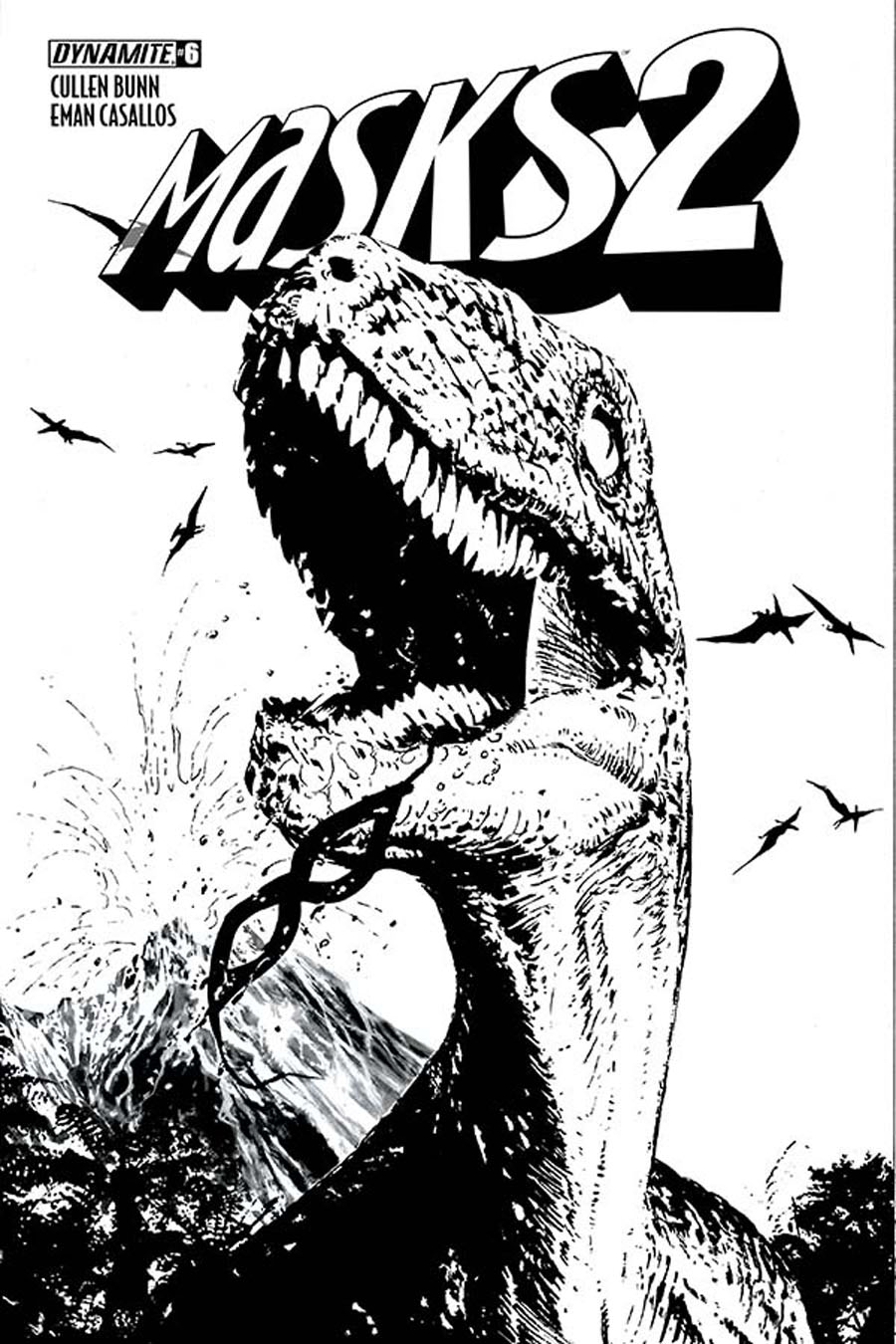 Masks 2 #6 Cover E Incentive Butch Guice Black & White Cover