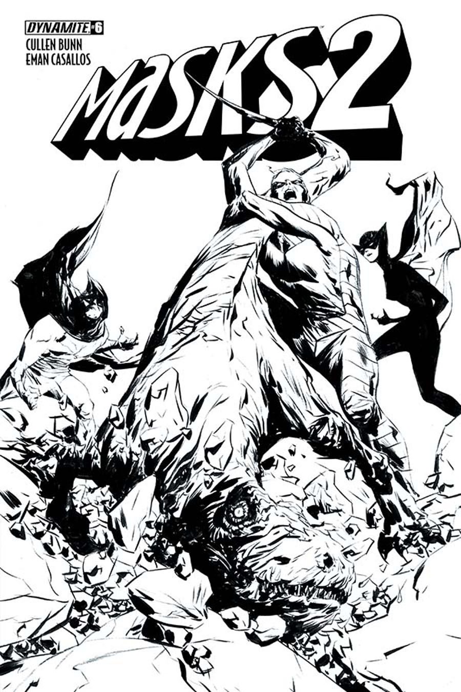 Masks 2 #6 Cover F Incentive Jae Black & White Cover