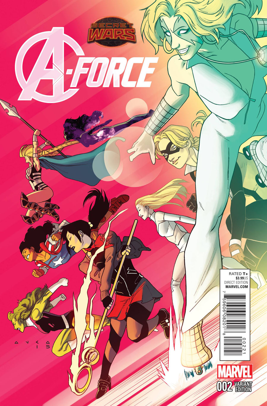 A-Force #2 Cover B Incentive Kris Anka Variant Cover (Secret Wars Warzones Tie-In)
