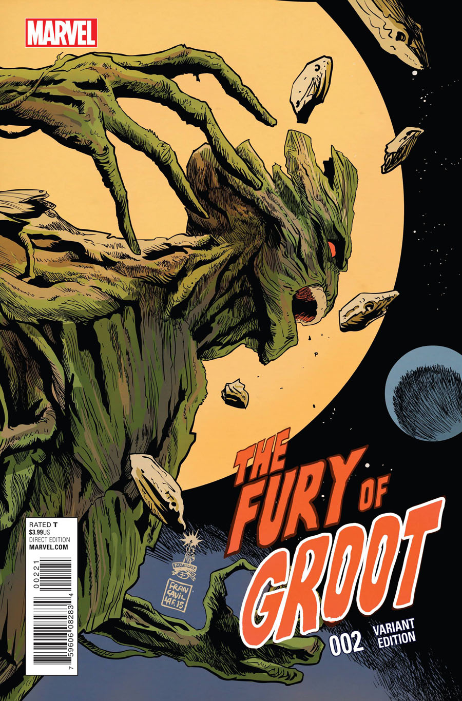 Groot #2 Cover B Incentive Francesco Francavilla Variant Cover