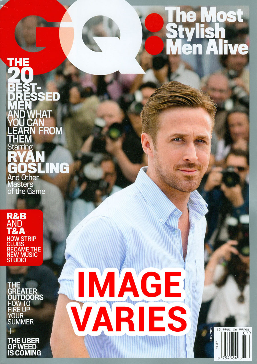 GQ Vol 85 #7 Jul 2015 (Filled Randomly With 1 Of 5 Covers)