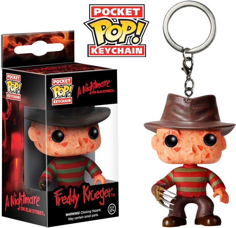 POP Horror Freddy Krueger Vinyl Figure Pocket Keychain