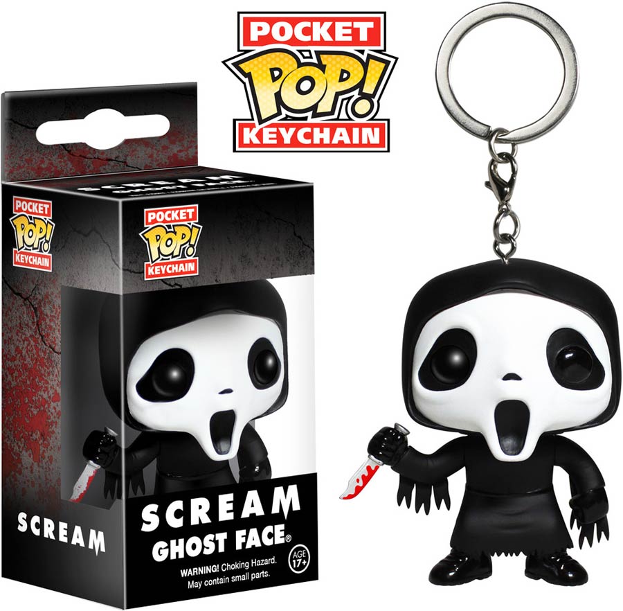 POP Horror Ghost Face Vinyl Figure Pocket Keychain