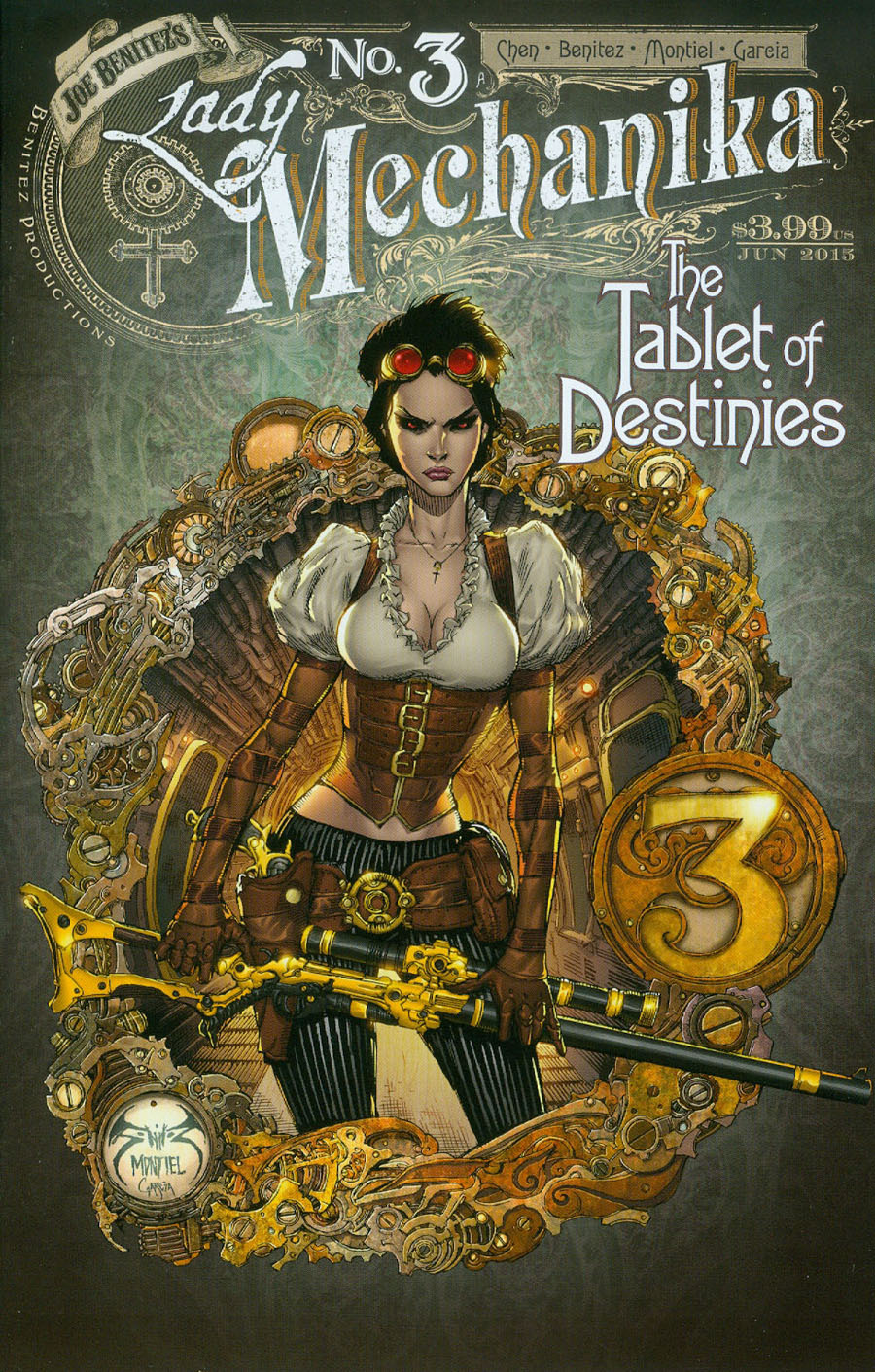 Lady Mechanika Tablet Of Destinies #3 Cover A Regular Joe Benitez Martin Montiel Mike Garcia Cover