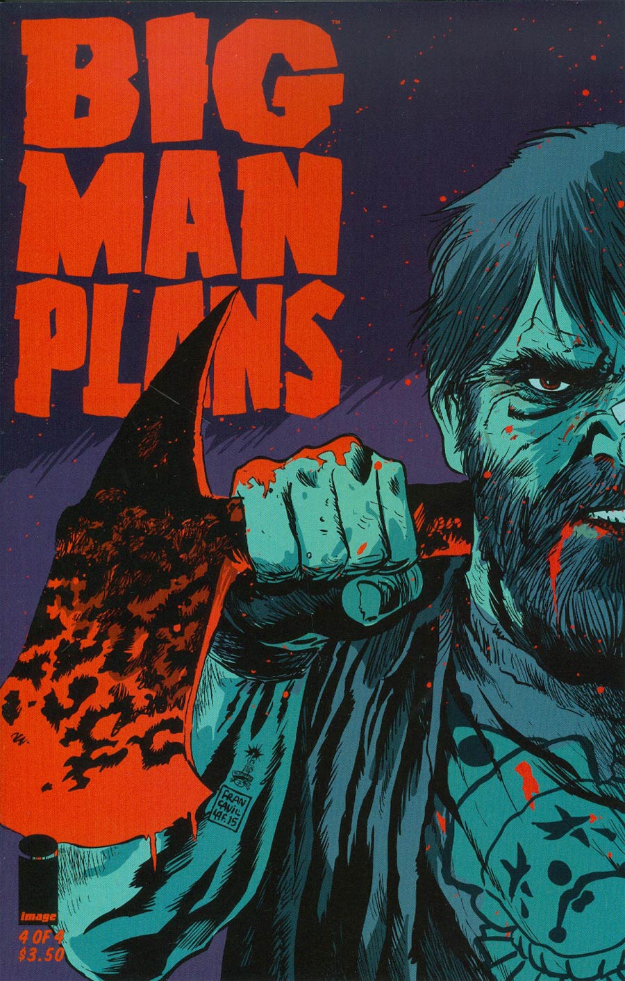 Big Man Plans #4 Cover B Incentive Francesco Francavilla Variant Cover