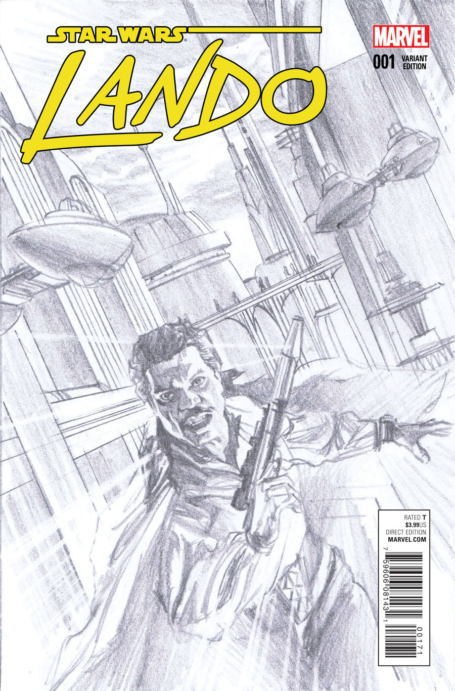 Star Wars Lando #1 Cover J Incentive Alex Ross Sketch Variant Cover